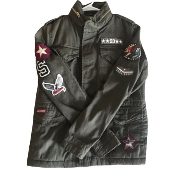 Superdry military sherpa lined jacket - Picture 4 of 4
